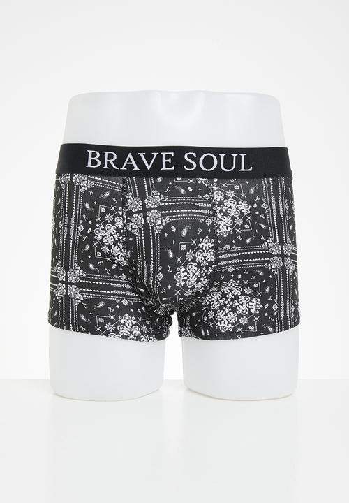 Brave Soul - Deontay 2 pack boxers - optic white & jet black