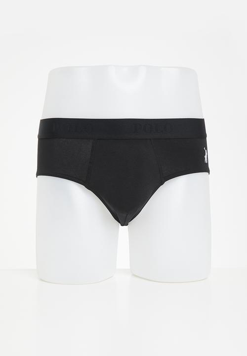 POLO - Men basic knit brief 3 pack - black