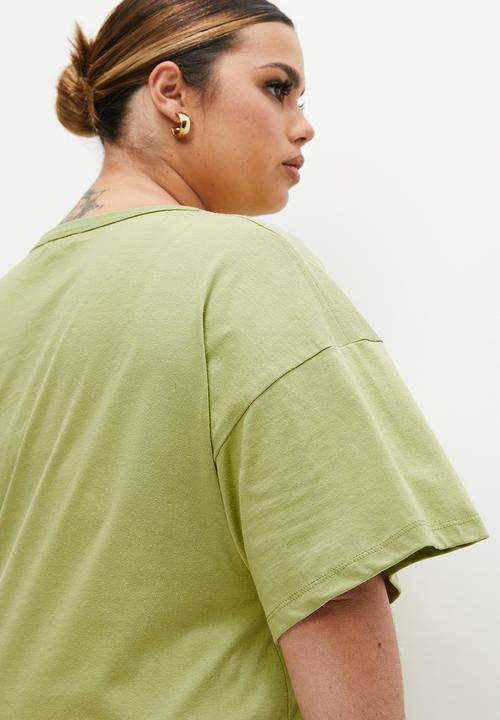 Superbalist - Oversized tee - sage green