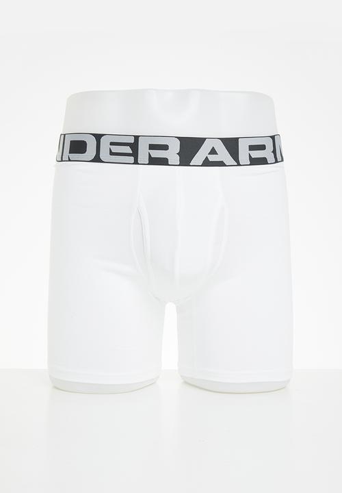 Under Armour - Ua charged cotton 6in 3 pack - white