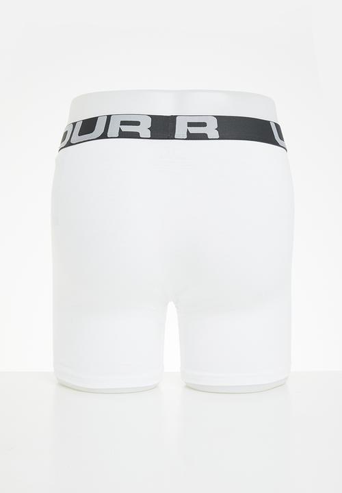 Under Armour - Ua charged cotton 6in 3 pack - white