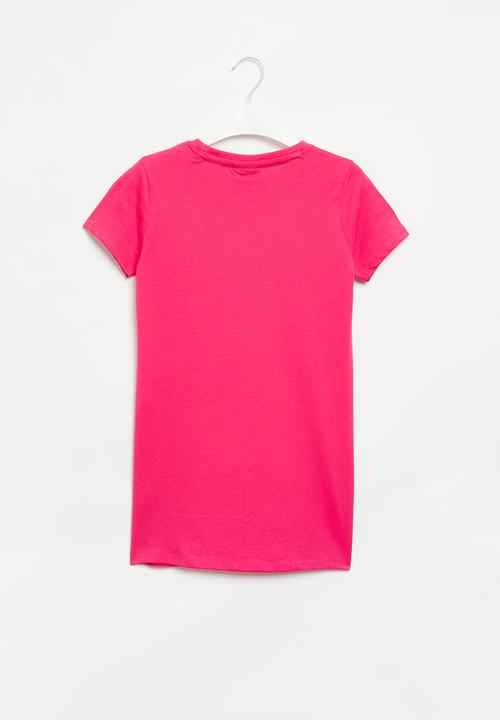 FILA - Deckle T-shirt dress - bright rose