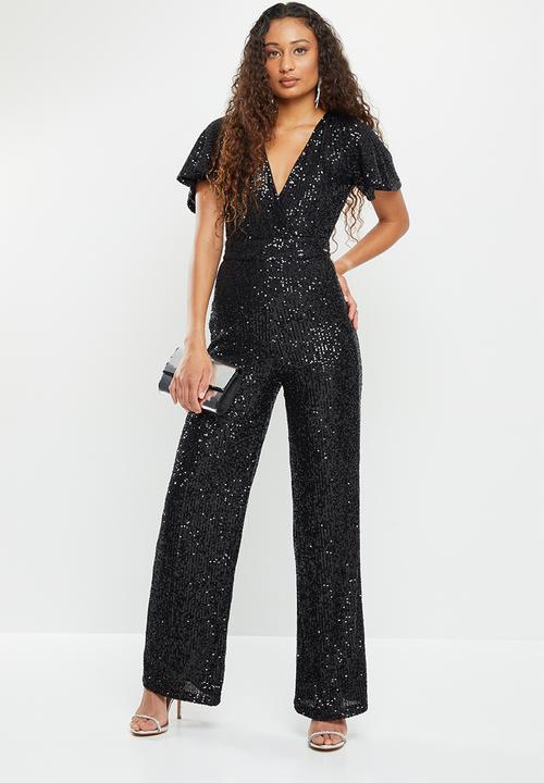 SISSY BOY - Magic touch: sequin jumpsuit - black