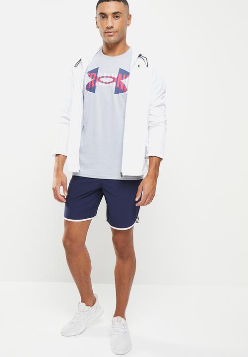 Under Armour - Ua training overlay short sleeve - mod gray light heather