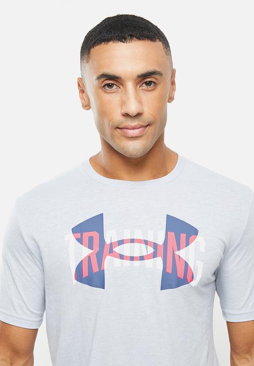 Under Armour - Ua training overlay short sleeve - mod gray light heather