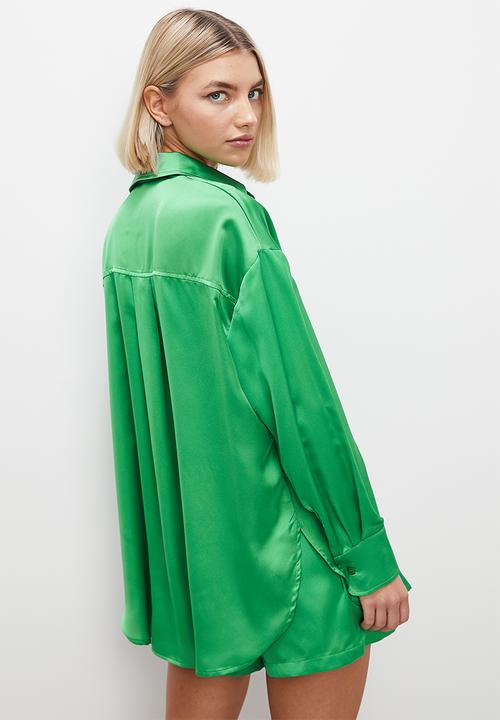 Superbalist - Satin shirt - green