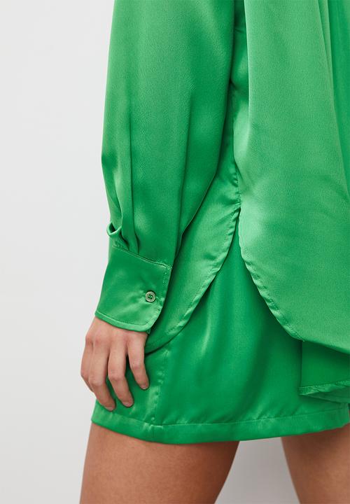 Superbalist - Satin shirt - green