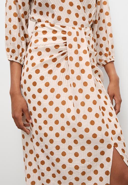 Superbalist - Sarong midi skirt - tobacco