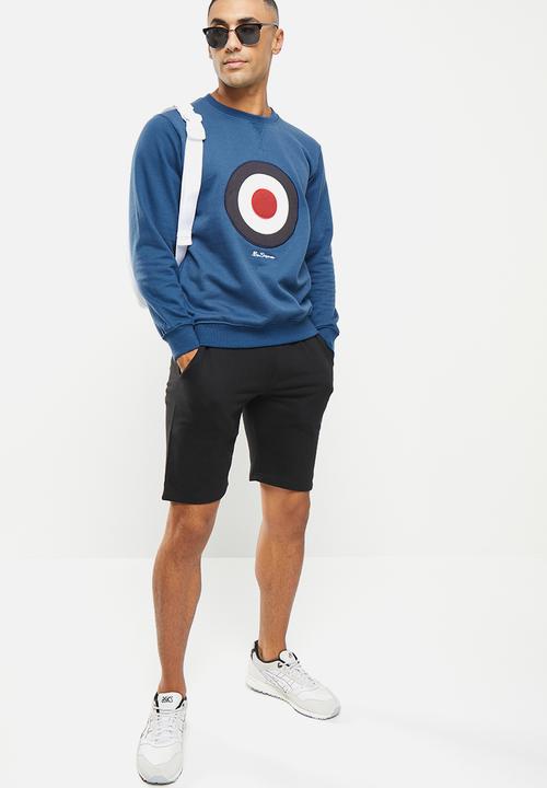 Ben Sherman - Target emb crew fleece - blue