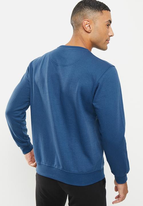 Ben Sherman - Target emb crew fleece - blue