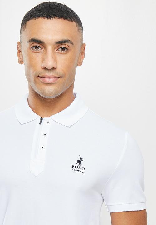 POLO - Men pjc melvin short sleeve golfer - white