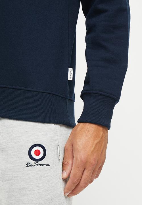 Ben Sherman - Target emb crew fleece - navy