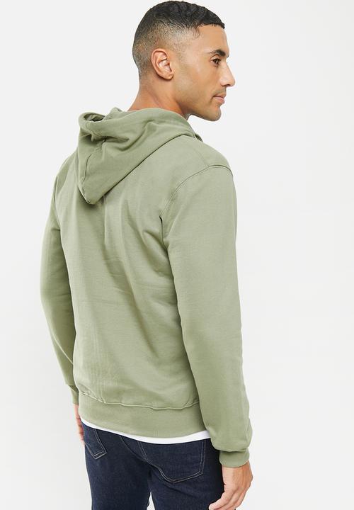 Ben Sherman - Target emb zip thru hoody - olive