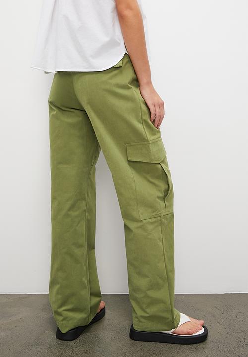 Superbalist - Midrise slim leg cargo - dark khaki