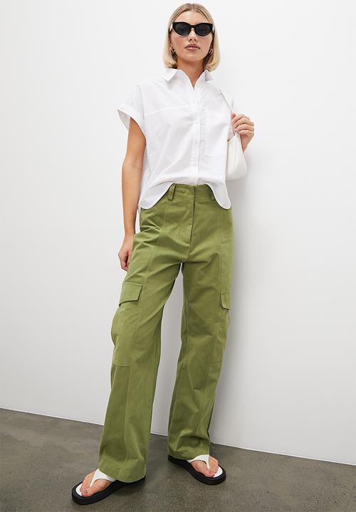 Superbalist - Midrise slim leg cargo - dark khaki