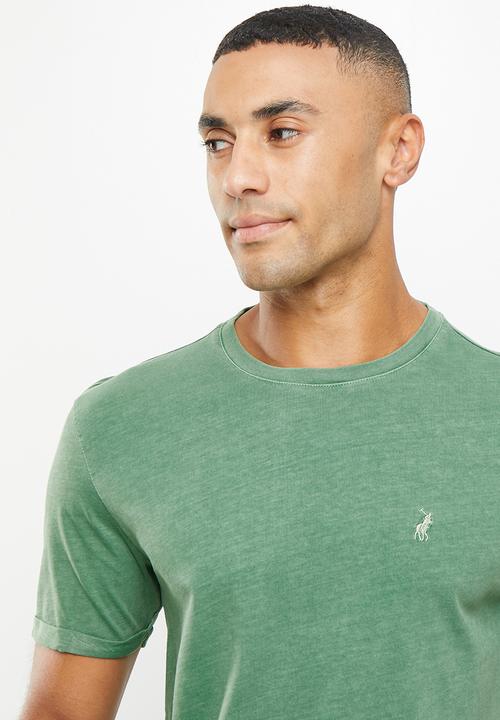 POLO - Men pjc clive short sleeve overdyed tee - green