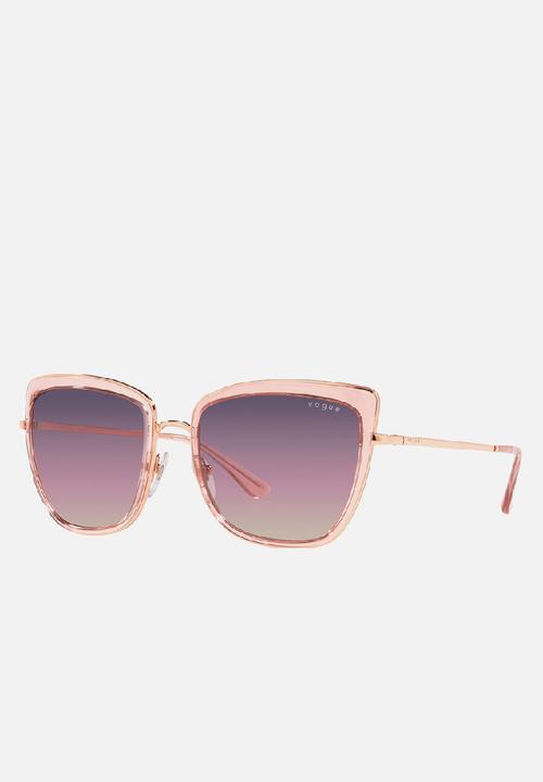 Vogue Eyewear - Vogue 0vo4223s 54 sunglasses- rose gold & pink transparent