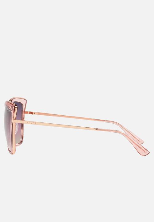Vogue Eyewear - Vogue 0vo4223s 54 sunglasses- rose gold & pink transparent