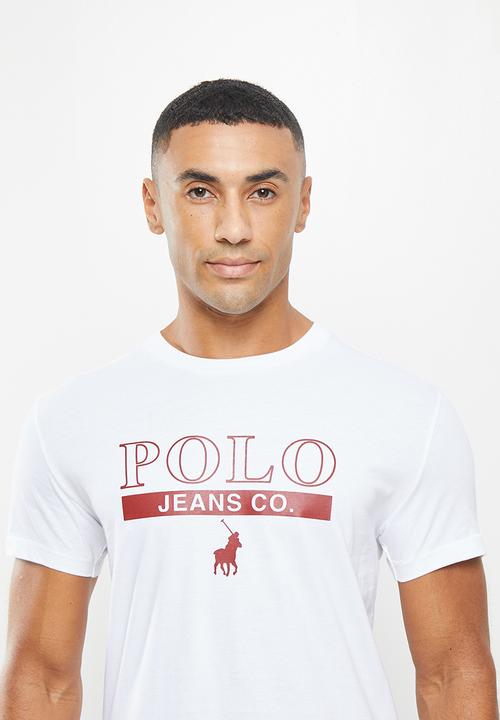 POLO - Men pjc nick short sleeve logo tee - white