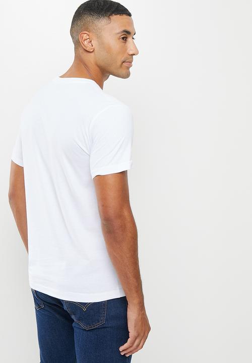 POLO - Men pjc nick short sleeve logo tee - white