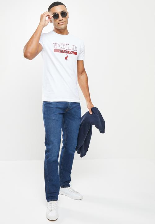 POLO - Men pjc nick short sleeve logo tee - white