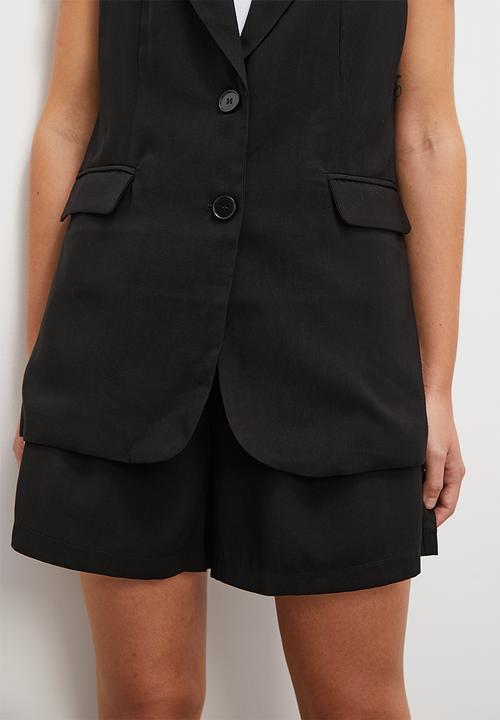 Superbalist - Sleeveless blazer - black