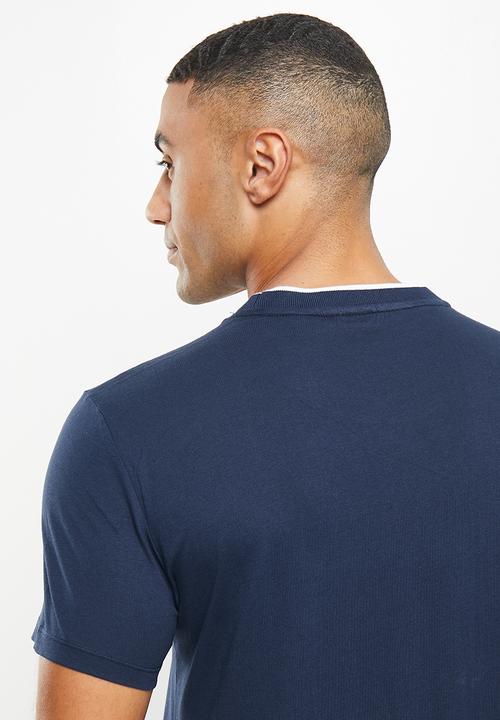 POLO - Men sport dumisani stripe tee - navy