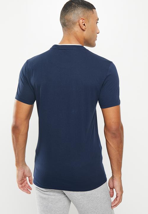 POLO - Men sport dumisani stripe tee - navy