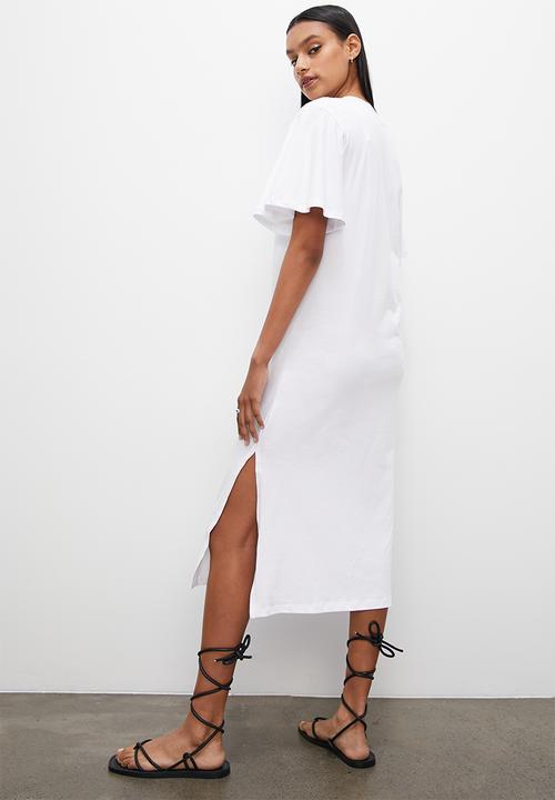 Superbalist - Shift dress midi - white