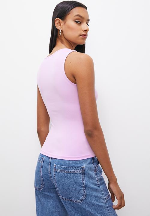 Superbalist - Single scoop neck vest - purple rose