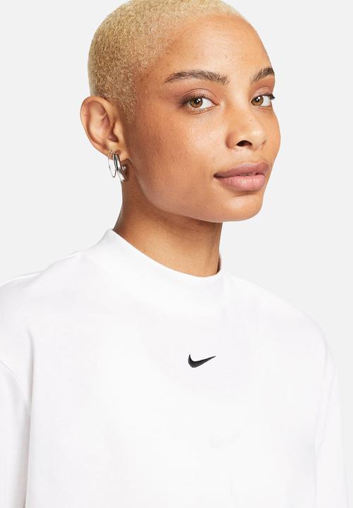 Nike - W nsw essntl mock boxy short sleeve top - white