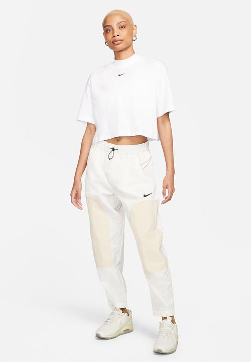 Nike - W nsw essntl mock boxy short sleeve top - white