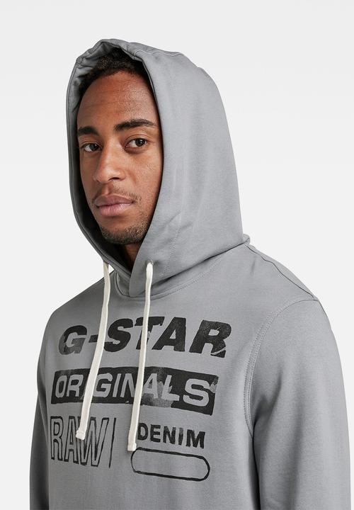 G-STAR - Originals hdd sw long sleeve -n charcoal
