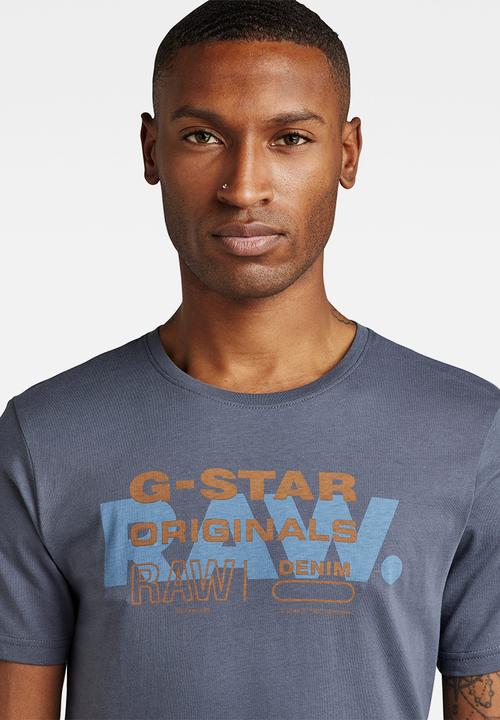 G-STAR - Raw originals slim r t - fantem blue