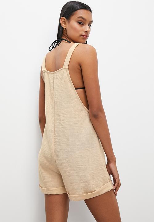 Superbalist - Linen romper - natural