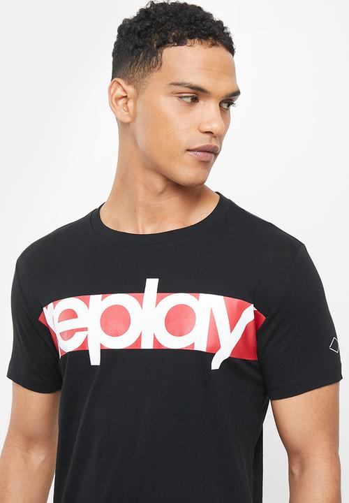 Replay - Replay basic jersey t-shirt - black