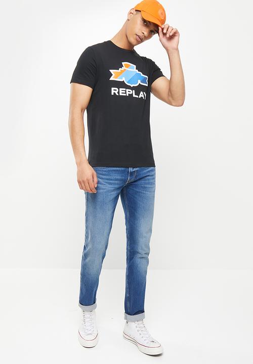 Replay - Replay cotton t-shirt - black