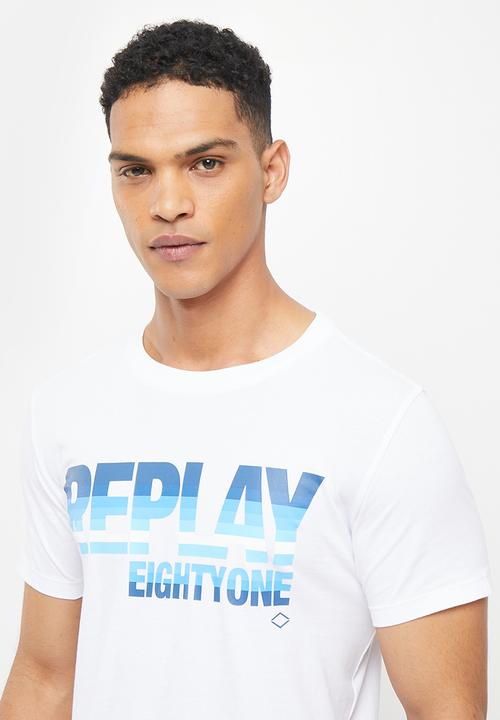 Replay - Replay basic jersey t-shirt - white