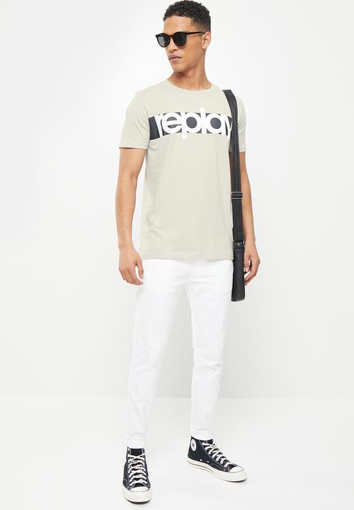 Replay - Replay basic jersey t-shirt - grey