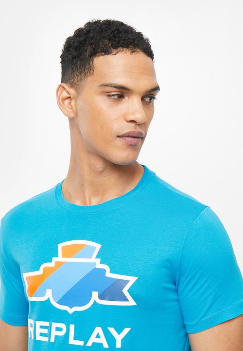 Replay - Replay cotton t-shirt - blue