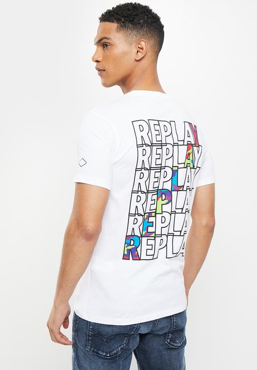 Replay - Replay basic jersey t-shirt - white