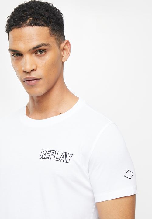 Replay - Replay basic jersey t-shirt - white