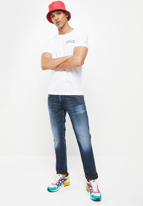 Replay - Replay basic jersey t-shirt - white