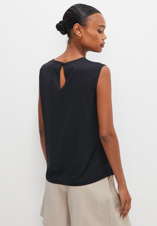 edit - Basic woven shell -  black
