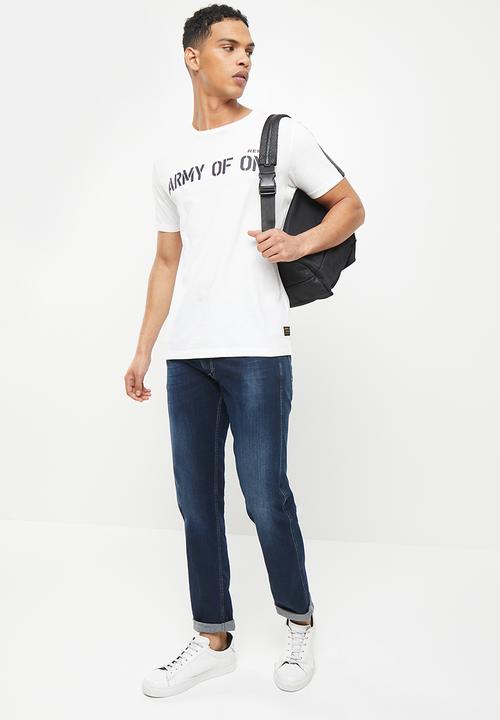 Replay - Replay jersey T-shirt - off white