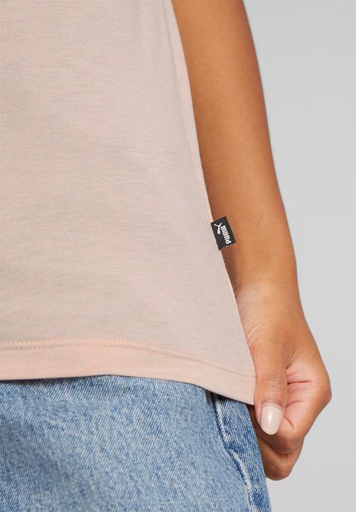 PUMA - Ess logo heather tee - rose quartz