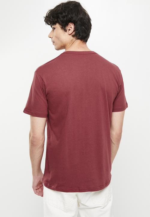 Quiksilver - Script talk front short sleeve - ruby wine