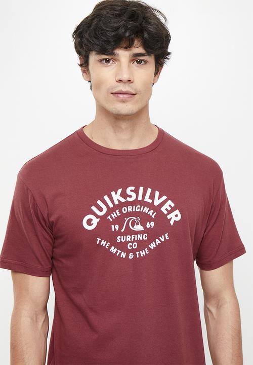 Quiksilver - Script talk front short sleeve - ruby wine