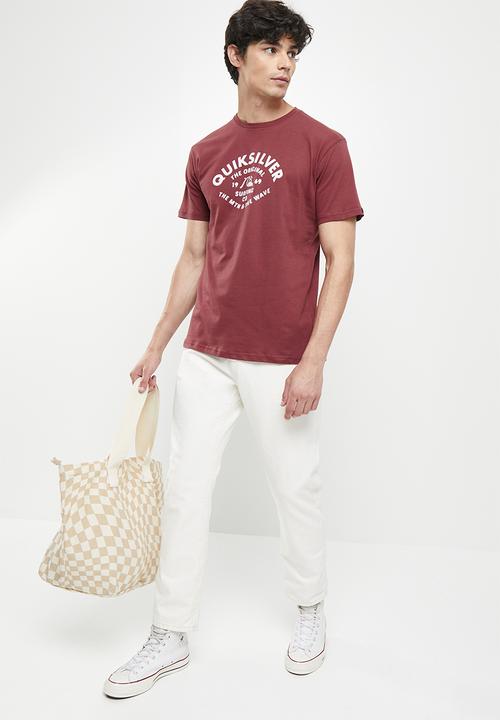Quiksilver - Script talk front short sleeve - ruby wine