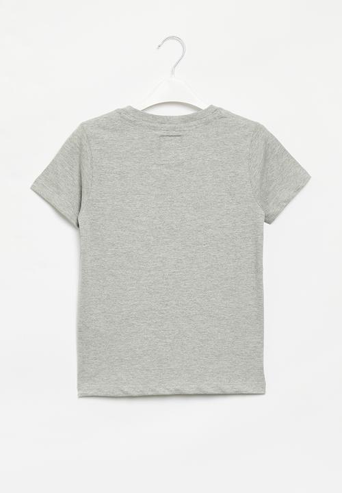 Aca Joe - Boys aca joe swish print tee - grey melange